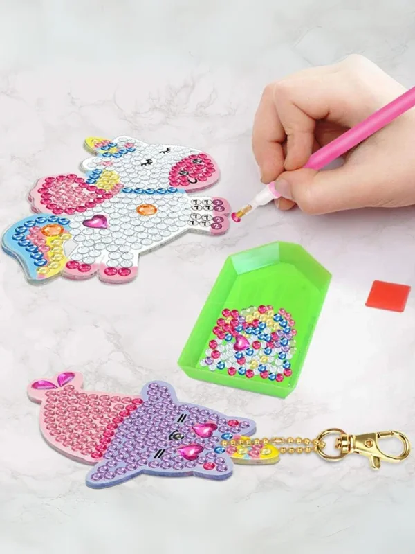 Diamond Art DIY Keychain Craft Kit