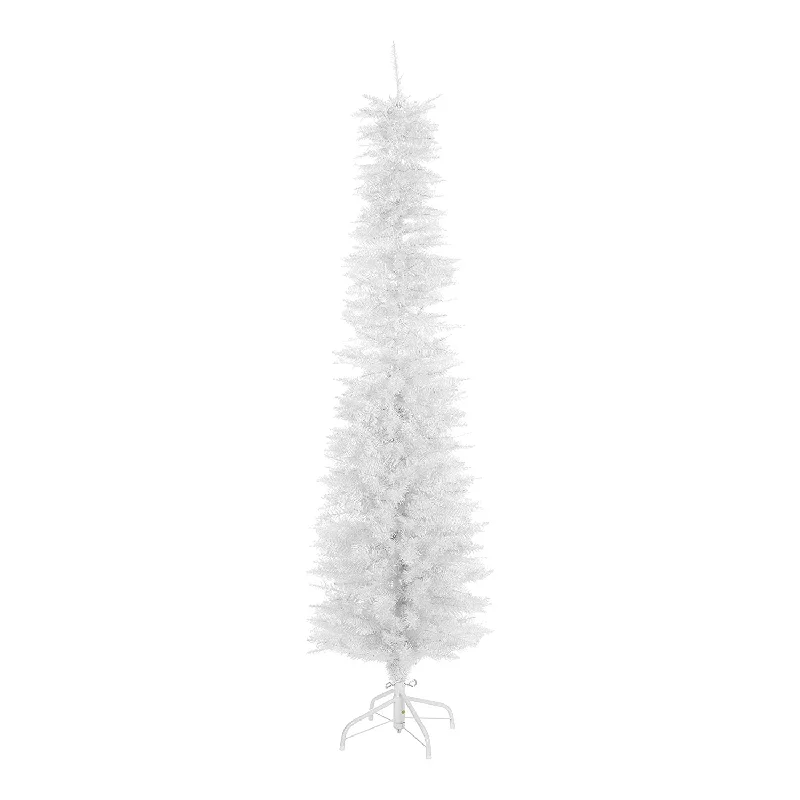 6ft White Slim Line Xmas Tree~ Artificial ~ Indoor Christmas Decoration