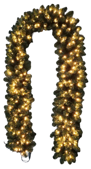 Certified Standard 9' x 14" Pre-Lit Garland, 200 Lights