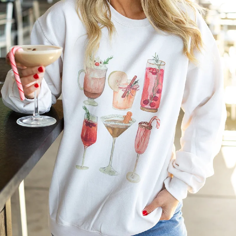 'Holiday Cocktails' Crewneck Sweatshirt