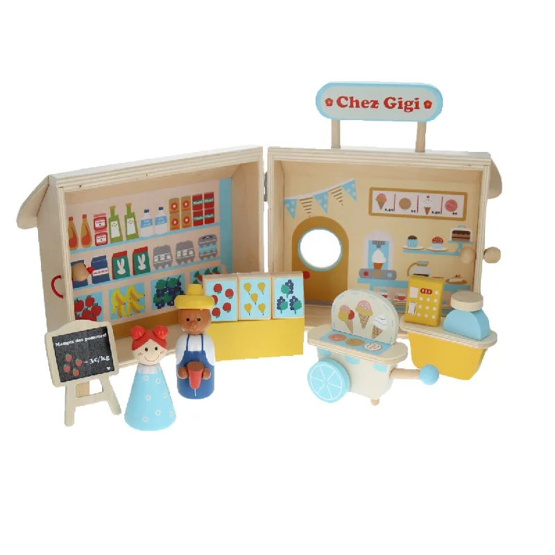 Wooden Toy - Grocery Store Set