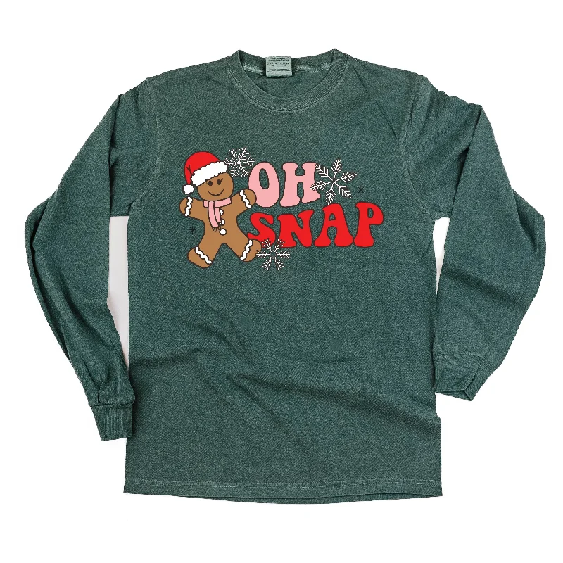 Oh Snap - Gingerbread Man - LONG SLEEVE Comfort Colors Tee