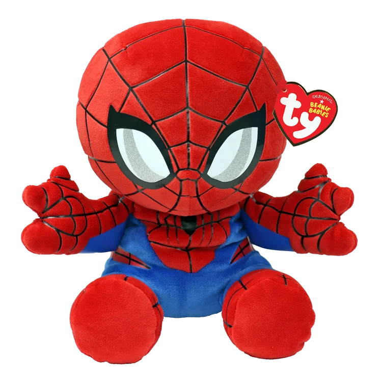 Ty Beanie Babies SPIDER-MAN - Marvel (Medium, 13")