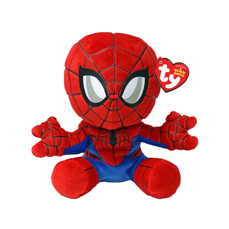 Ty Beanie Babies SPIDER-MAN - Marvel (Small, 8")