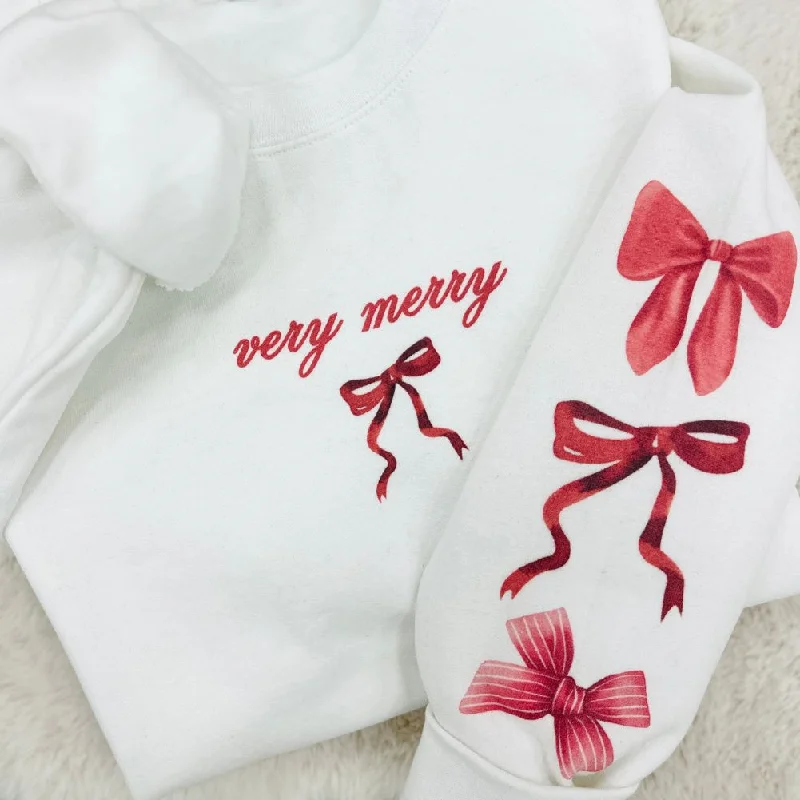 'Very Merry Bows' Crewneck Sweatshirt